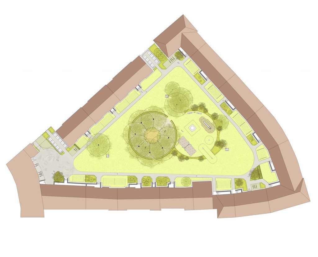 Kounovsky Landschaftsarchitektur – Innenhof Brehmstraße