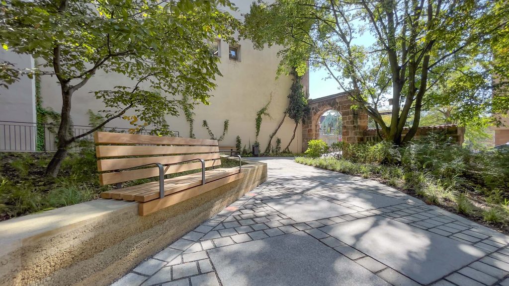 Kounovsky Landschaftsarchitektur – Pocketpark Peststadel, Nürnberg