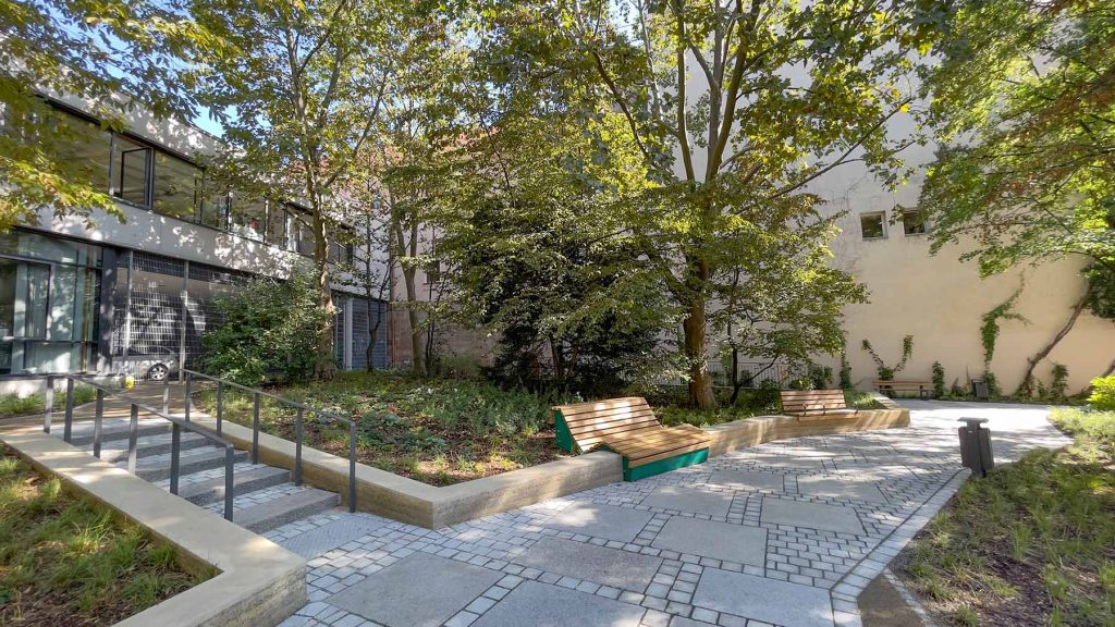 Kounovsky Landschaftsarchitektur – Pocketpark Peststadel, Nürnberg