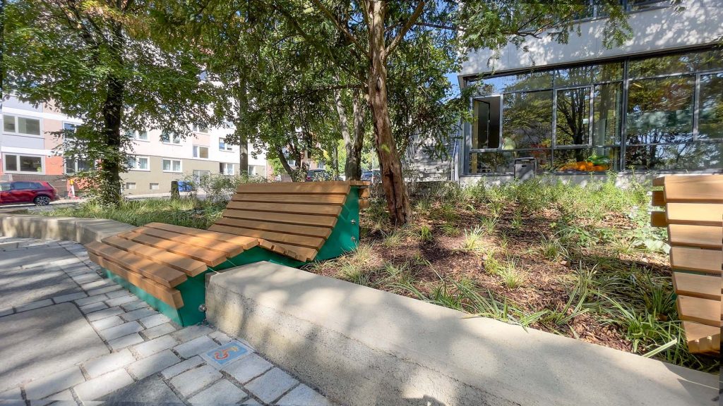 Kounovsky Landschaftsarchitektur – Pocketpark Peststadel, Nürnberg