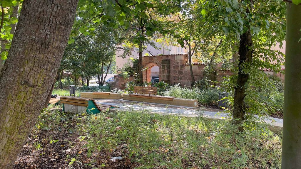 Kounovsky Landschaftsarchitektur – Pocketpark Peststadel, Nürnberg