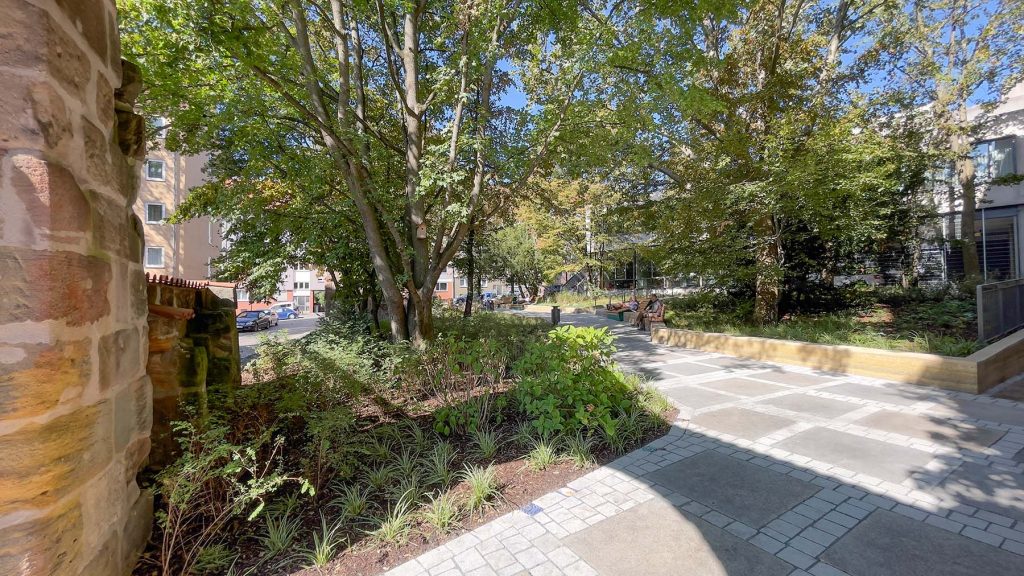 Kounovsky Landschaftsarchitektur – Pocketpark Peststadel, Nürnberg